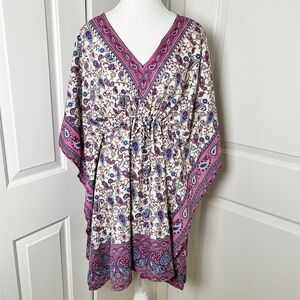 Vibrant Bohemian Paisley and Floral Top - Made in India - Free Size